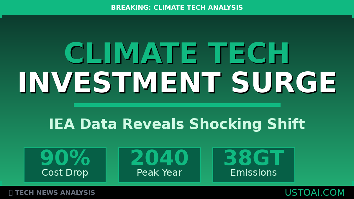 Climate Tech Investment Defies Skeptics as IEA Revises Outlook