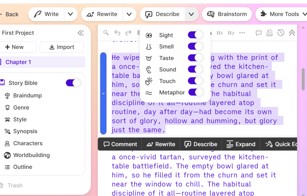 sudowrite-for-ai-assissted-fiction