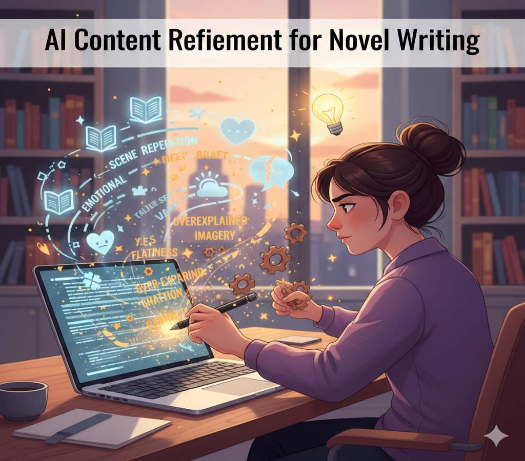 AI Content Refinement for Novel Writing: Turning Generated Drafts into Real Fiction